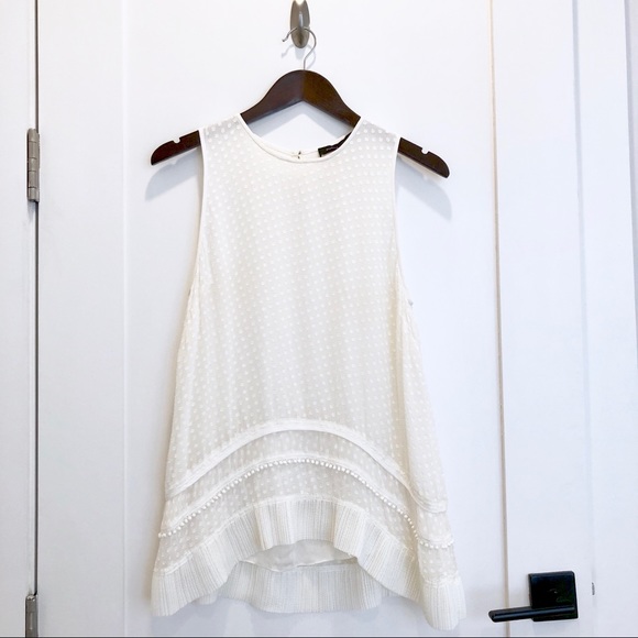 Proenza Schouler Dainty Dot & Ruffle Detail Top - Picture 8 of 8